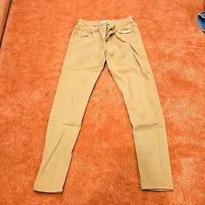 Tan Levi 535 Super Skinny Jeans